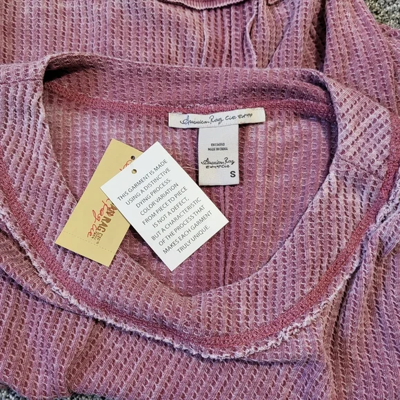 American Rag Pink Stretch Distressed Raw Edge Seams Size Small - Picture 14 of 15